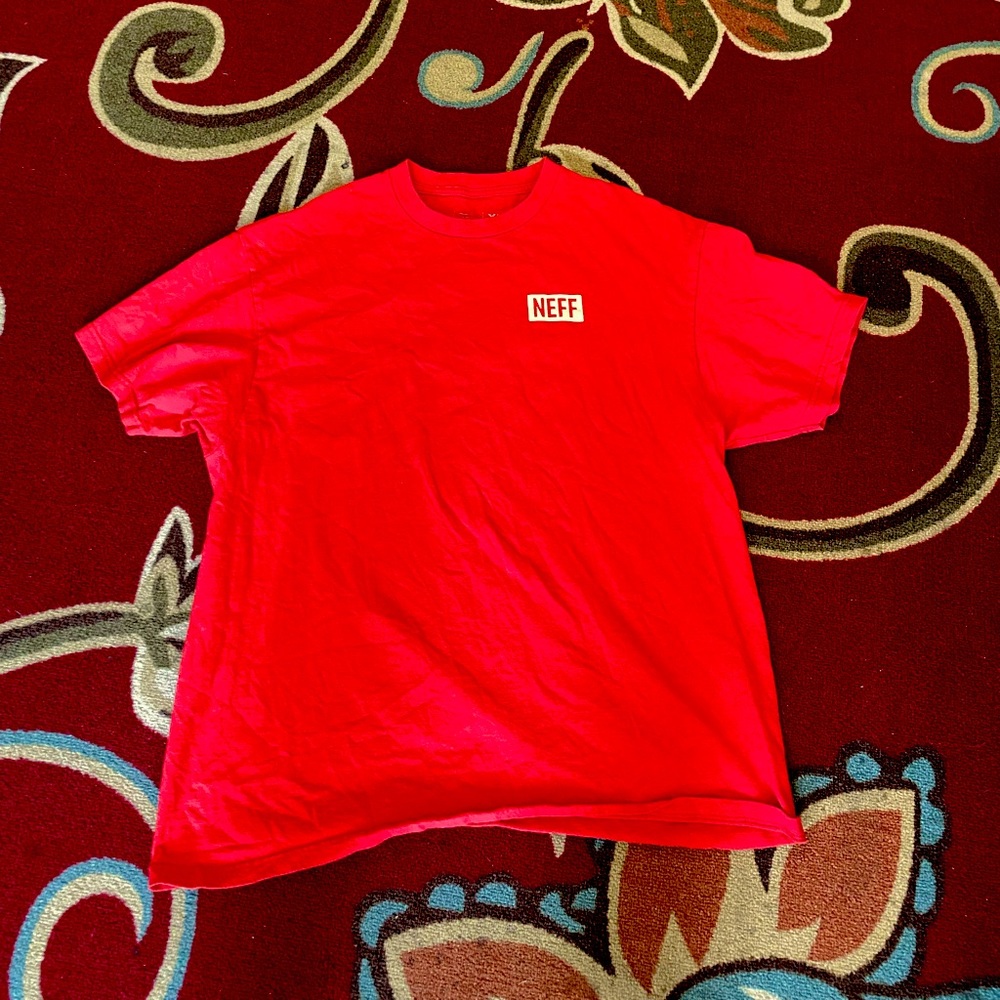 Men's Neff Red Disney Mickey Mouse T-Shirt XL